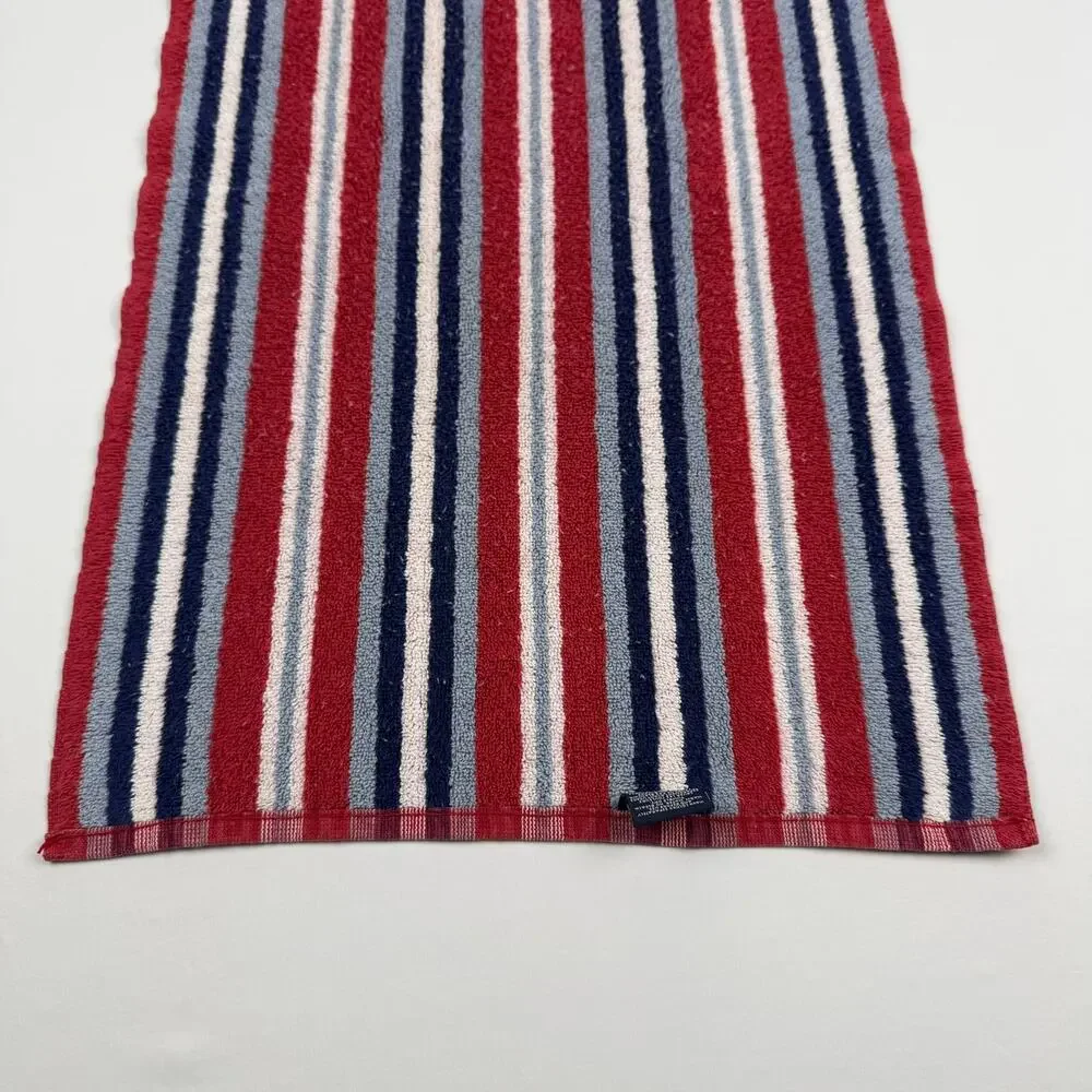 Ralph Lauren RL 67 Striped Cotton Hand Towels Nautical Made in USA Set of 2